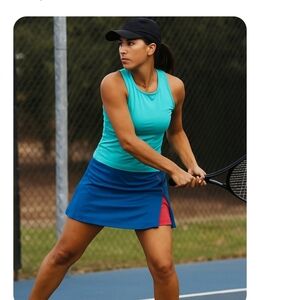 Bette & Court Womens Blue Pink Athletic Tennis & Golf Activewear Skort M